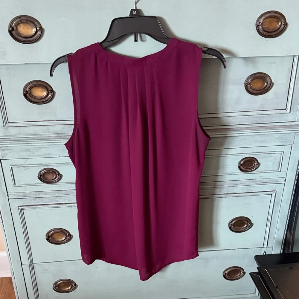 Apt. 9 Sleeveless Plum Blouse - Picture 3 of 4